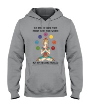 The Path Of Inner Peace Begins With Four Words Hooded Sweatshirt tile