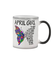April Girl Color Changing Mug tile