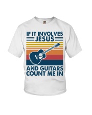 If It Involves Jesus And Guitars Count Me In Youth T-Shirt tile