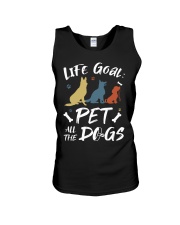 Life Goal Pet All The Dogs Unisex Tank tile