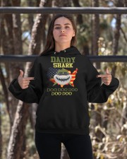 Daddy Shark Doo Doo Doo US Soldier Hooded Sweatshirt apparel-hooded-sweatshirt-lifestyle-05