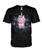Unicorn V-Neck T-Shirt tile