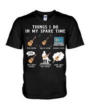 Things I Do In My Spare Time V-Neck T-Shirt tile