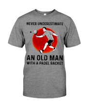 Never Underestimate An Old Man With A Padel Racket Premium Fit Mens Tee tile
