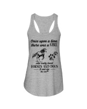A Girl Who Really Loved Horses And Dogs Ladies Flowy Tank tile
