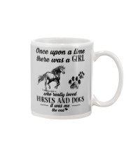 A Girl Who Really Loved Horses And Dogs Mug tile