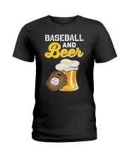 Baseball And Beer Ladies T-Shirt front