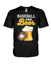 Baseball And Beer V-Neck T-Shirt tile