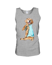 Golden Retriever - I Love Dad Unisex Tank tile