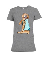 Golden Retriever - I Love Dad Premium Fit Ladies Tee tile