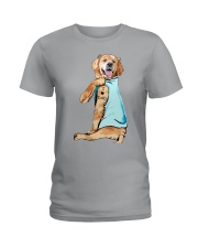 Golden Retriever - I Love Dad Ladies T-Shirt tile