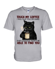 Touch My Coffee V-Neck T-Shirt tile