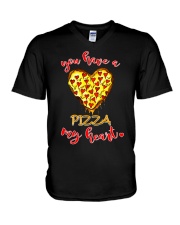 You Have A Pizza My Heart V-Neck T-Shirt tile