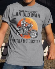 Never Underestimate An Old Man With A Motorcycle Classic T-Shirt apparel-classic-tshirt-lifestyle-28