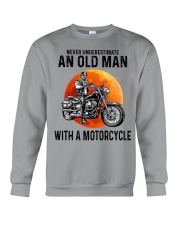 Never Underestimate An Old Man With A Motorcycle Crewneck Sweatshirt tile