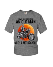 Never Underestimate An Old Man With A Motorcycle Youth T-Shirt tile