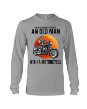 Never Underestimate An Old Man With A Motorcycle Long Sleeve Tee tile