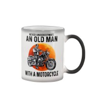 Never Underestimate An Old Man With A Motorcycle Color Changing Mug tile
