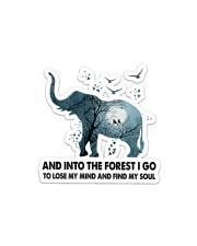 And Into The Forest I Go Sticker - Single (Horizontal) front