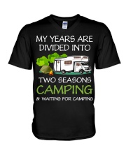 My Years Are Divided Into Two Seasons V-Neck T-Shirt tile