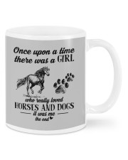 A Girl Who Loves Horses And Dogs Mugs tile