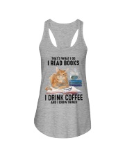 I Read Books - I Drink Coffee And I Know Things Ladies Flowy Tank tile