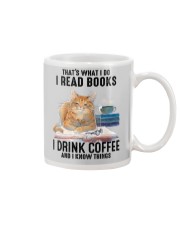 I Read Books - I Drink Coffee And I Know Things Mug tile