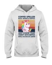 Coffee Spelled Hooded Sweatshirt tile