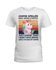 Coffee Spelled Ladies T-Shirt tile