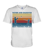 Father And Daughter Best Friends For Life V-Neck T-Shirt tile