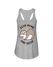 Stay Home And Sleep Ladies Flowy Tank tile