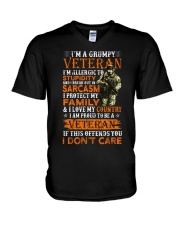 Grumpy Veteran V-Neck T-Shirt tile