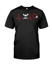 Heart Beat Dog Classic T-Shirt tile