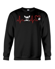 Heart Beat Dog Crewneck Sweatshirt tile
