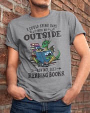 I Could Spend Days With No Outside Classic T-Shirt apparel-classic-tshirt-lifestyle-26