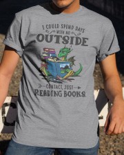 I Could Spend Days With No Outside Classic T-Shirt apparel-classic-tshirt-lifestyle-28