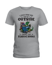 I Could Spend Days With No Outside Ladies T-Shirt tile