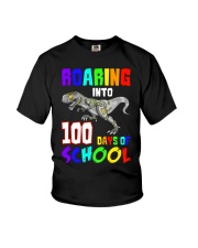Roaring Into 100 Days Of School Youth T-Shirt tile
