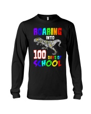 Roaring Into 100 Days Of School Long Sleeve Tee tile
