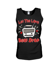 Let The Love Beat Drop Unisex Tank tile