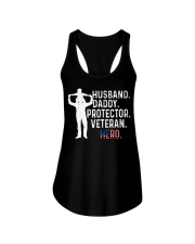 Veteran Hero Husband Daddy Ladies Flowy Tank tile