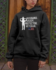 Veteran Hero Husband Daddy Hooded Sweatshirt apparel-hooded-sweatshirt-lifestyle-front-03