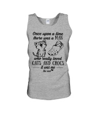 A Man Who Really Loved Cats And Crocs Unisex Tank tile