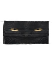 Big Face Black Cat Cloth face mask front