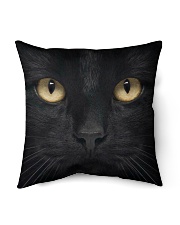 Big Face Black Cat Indoor Pillow - 16” x 16” thumbnail