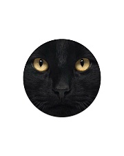 Big Face Black Cat Circle Magnet thumbnail