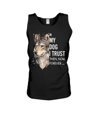 In My Dog I Trust - Then - Now - Forever Unisex Tank tile