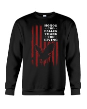 Honor The Fallen Thank The Living Crewneck Sweatshirt tile