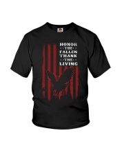 Honor The Fallen Thank The Living Youth T-Shirt tile