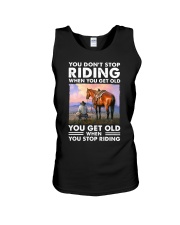 You Don't Stop Riding When You Get Old Unisex Tank tile